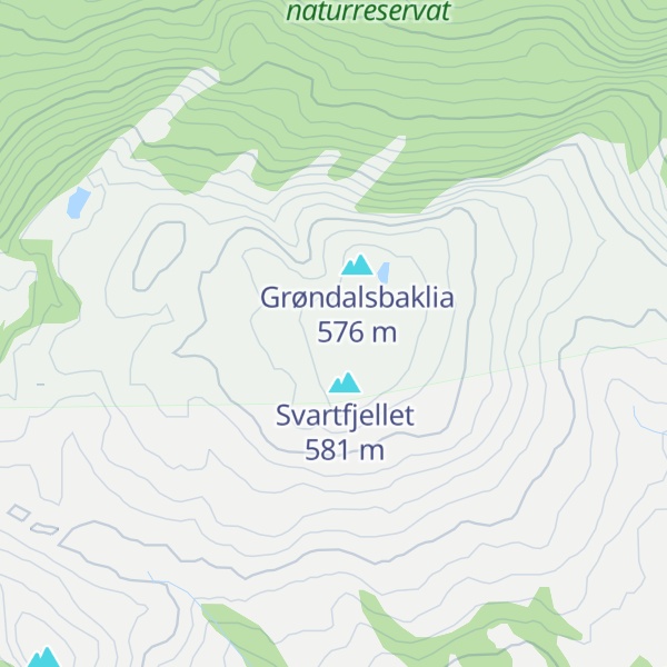 Map of Ellingsgardsfjellet