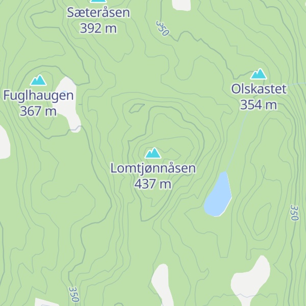 Map of Lomtjønnåsen