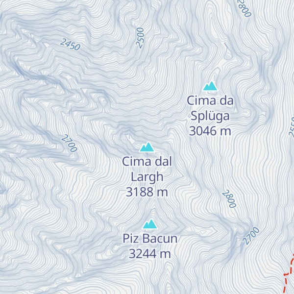 Map of Cima dal Largh