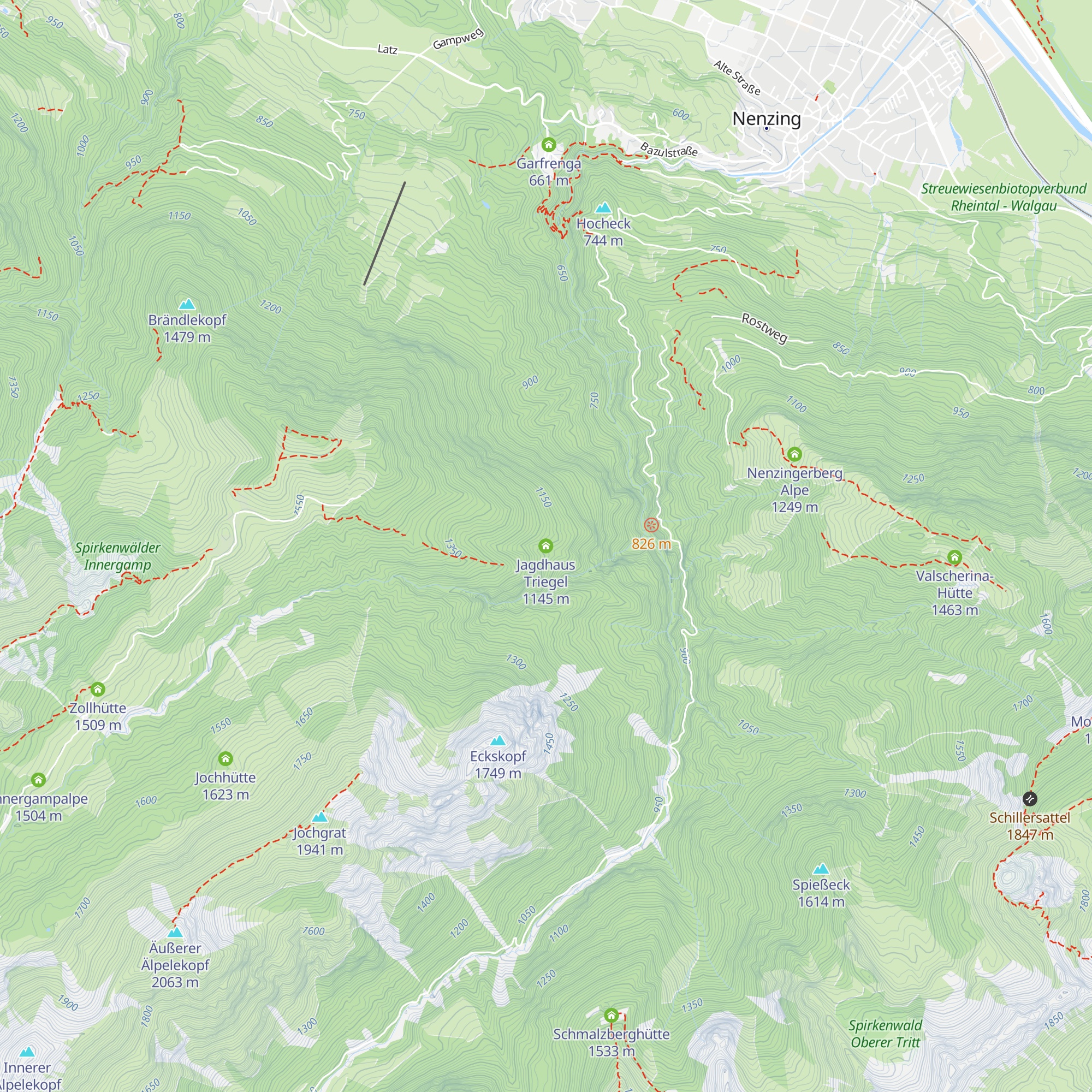 Jagdhaus Triegel map