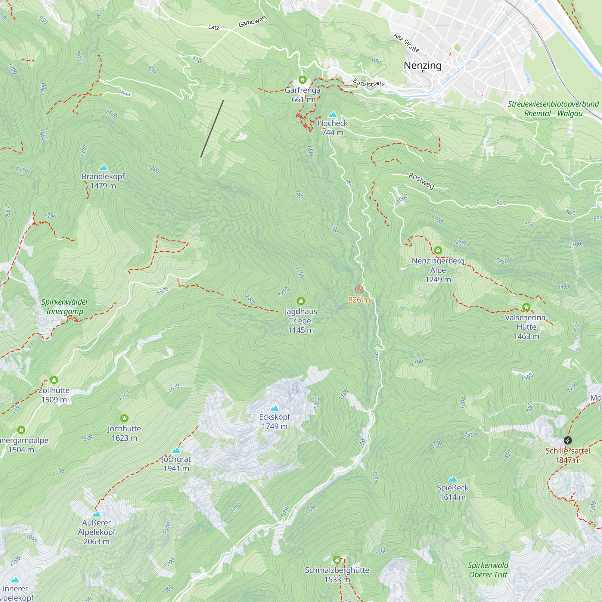Jagdhaus Triegel map