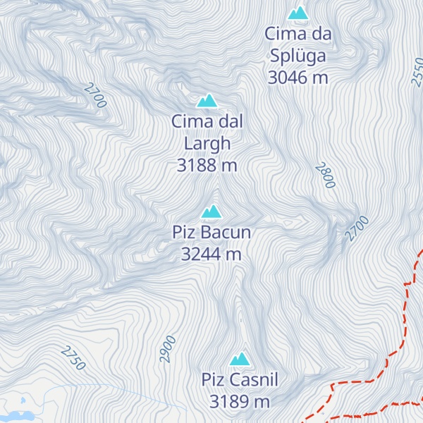 Map of Piz Bacun