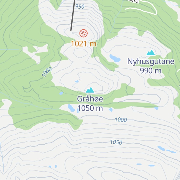 Map of Gråhøe