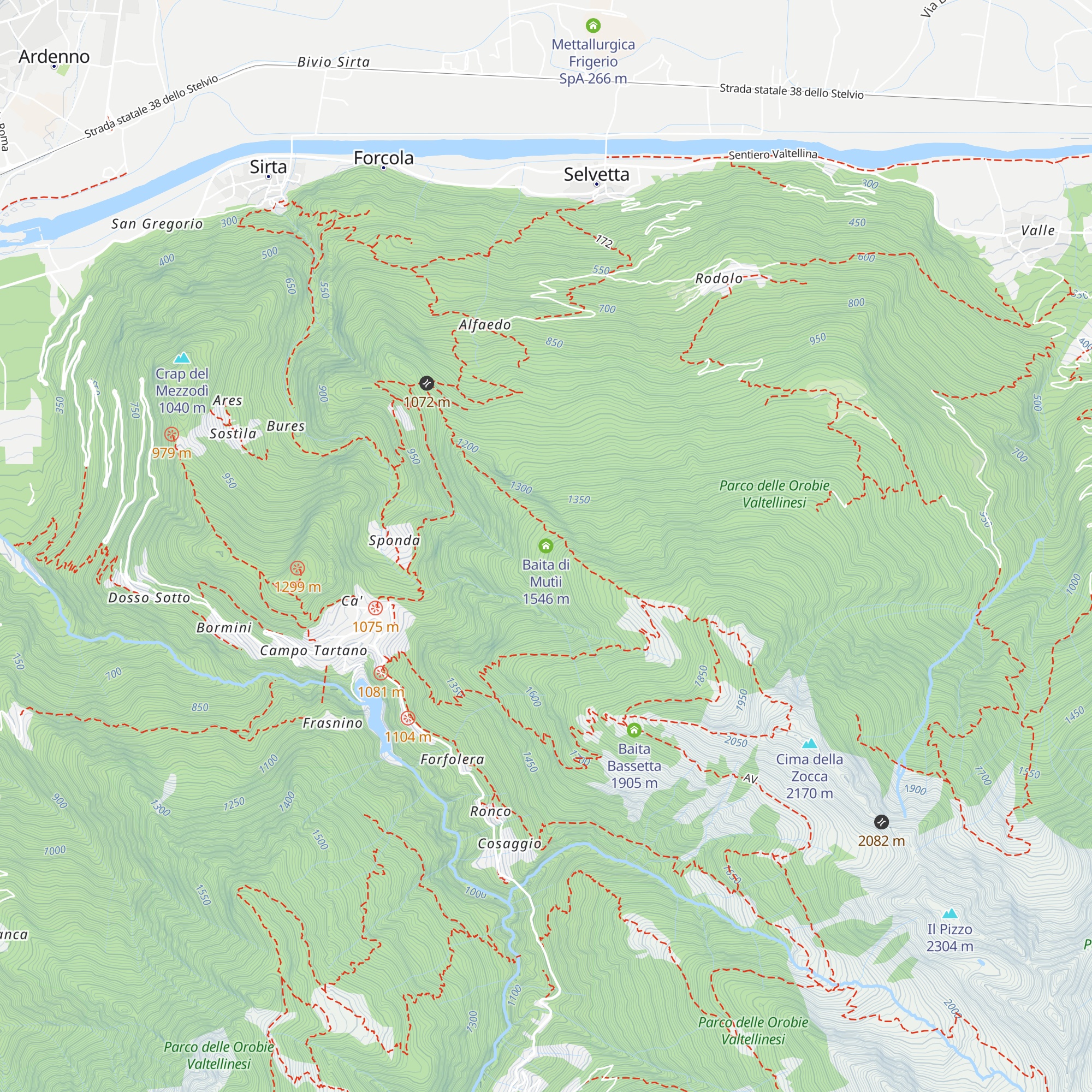 Baita di Mutìi map