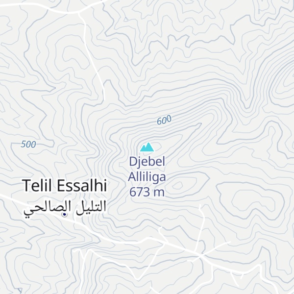 Map of Djebel Alliliga
