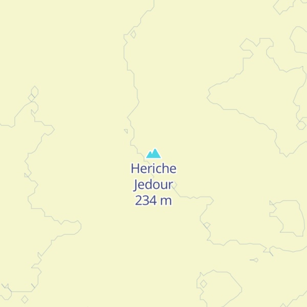 Map of Heriche Jedour