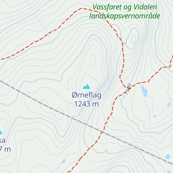 Map of Ørneflag