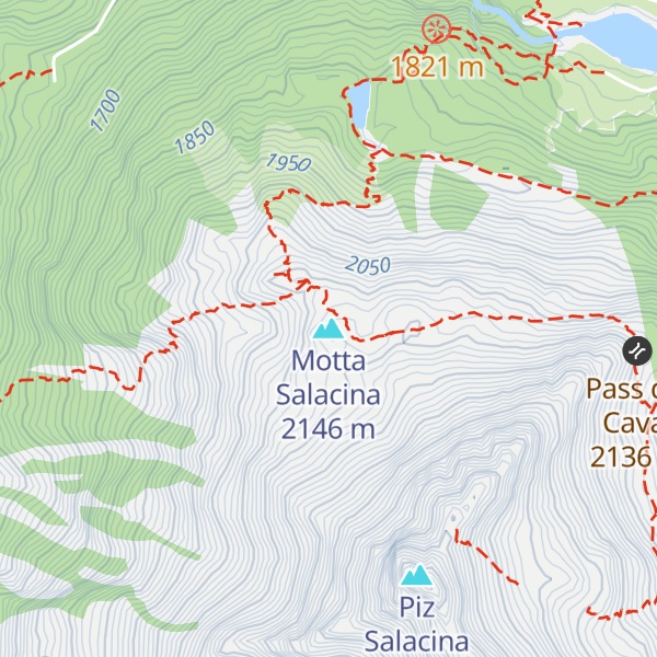 Map of Motta Salacina