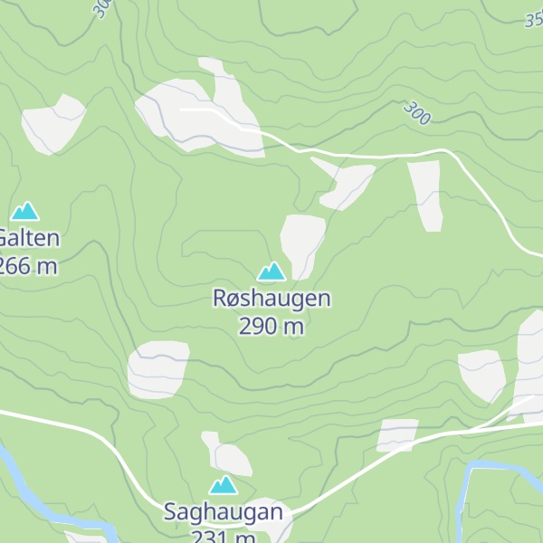 Map of Røshaugen