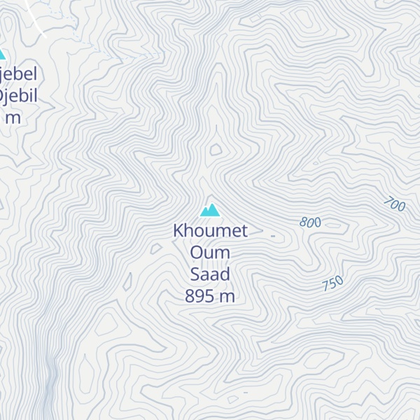 Map of Khoumet Oum Saad