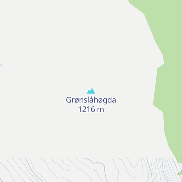 Map of Grønslåhøgda