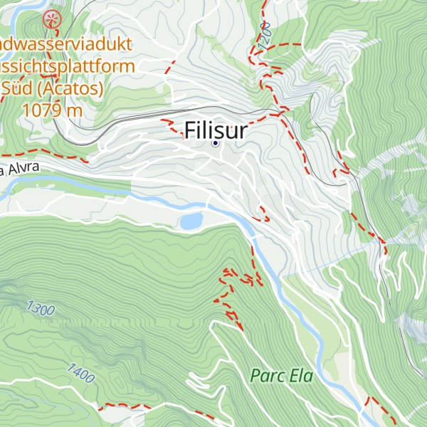 Map of Langlaufhütte Albulatal
