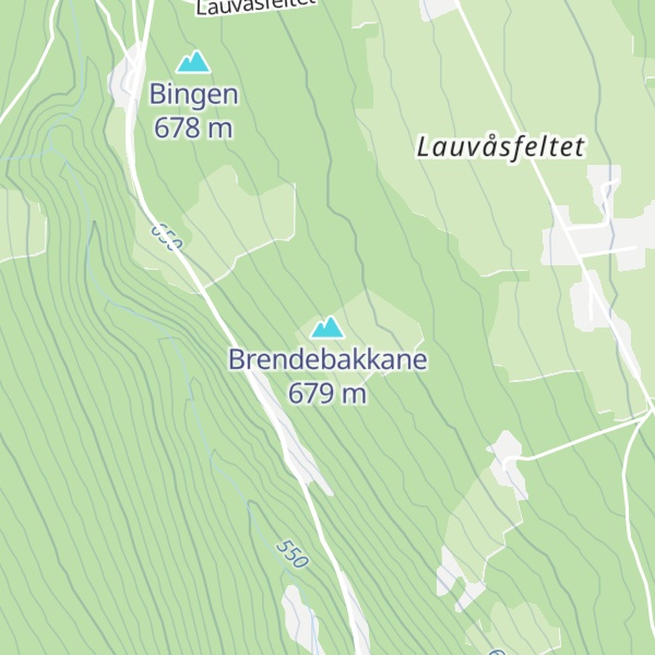 Map of Brendebakkane