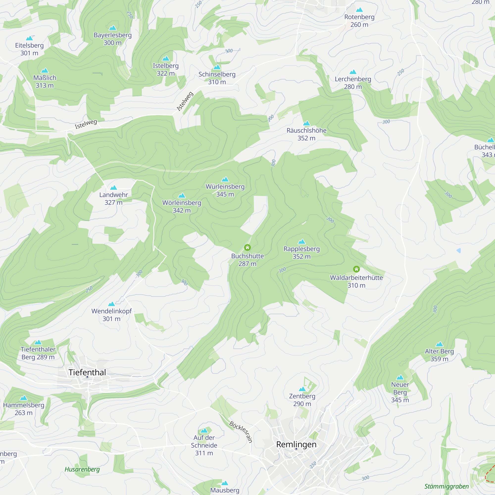 Buchshütte map
