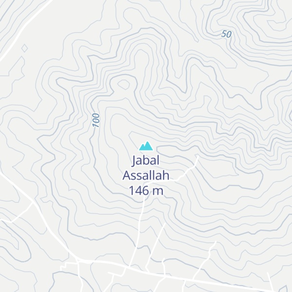 Map of Jabal Assallah