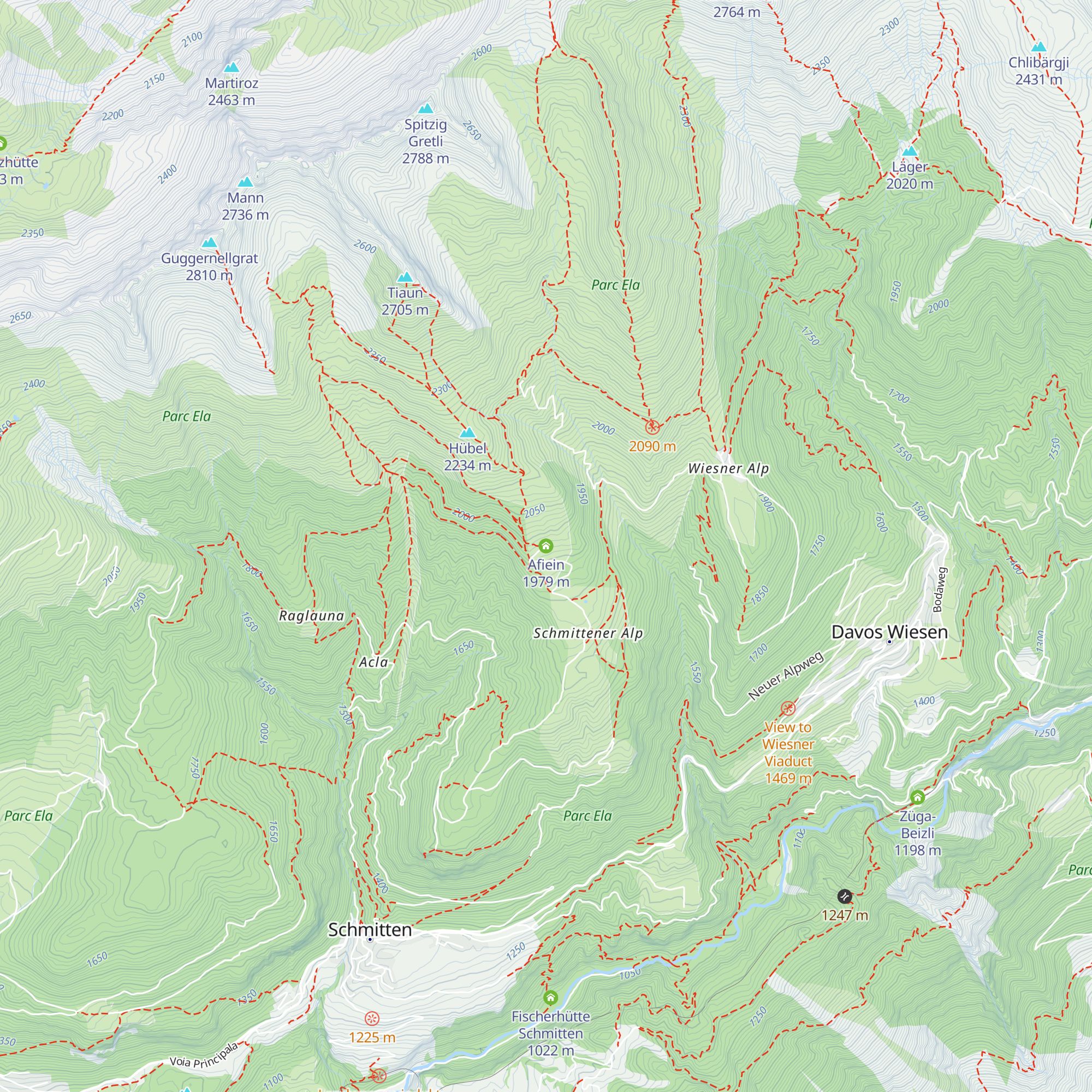 Afiein map