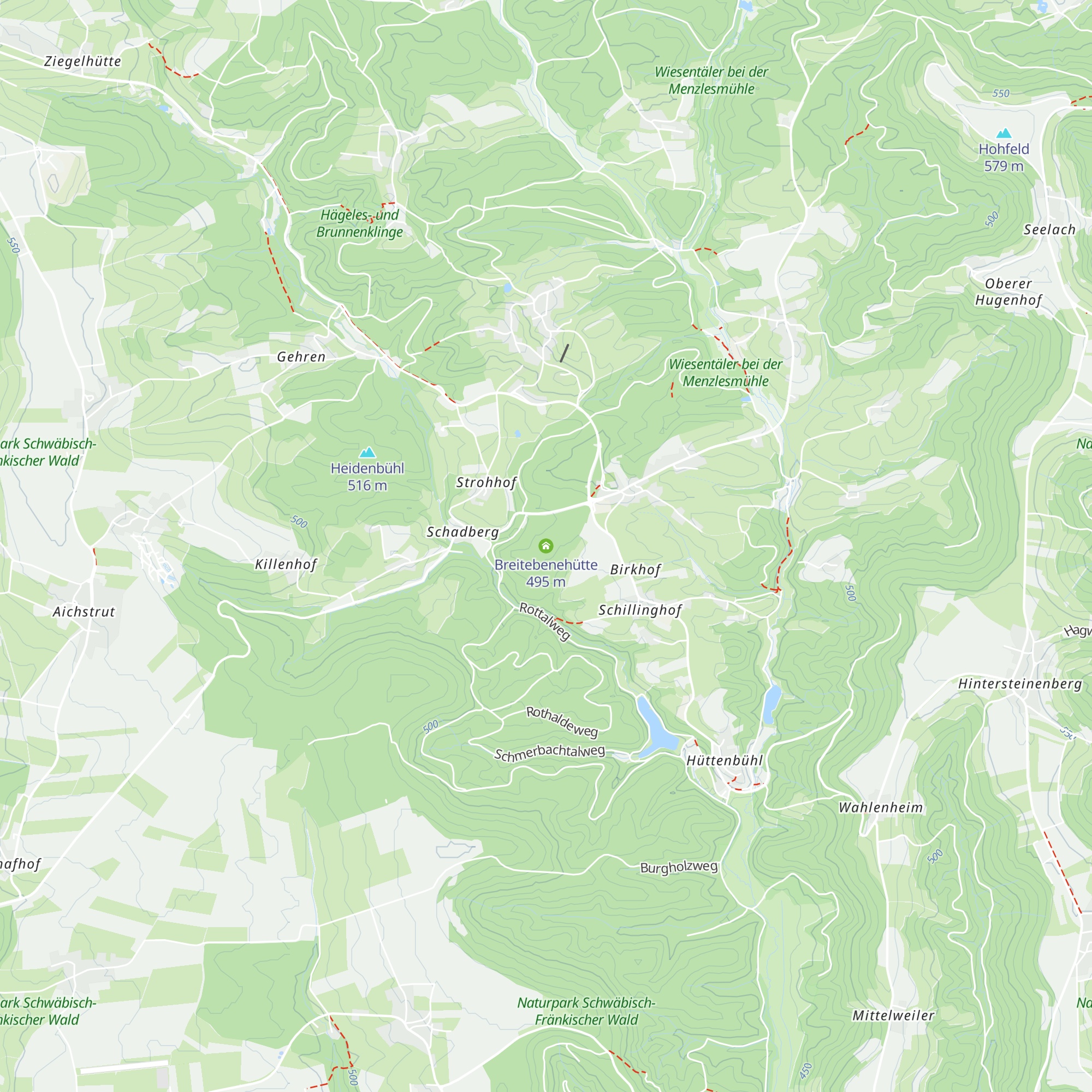 Breitebenehütte map
