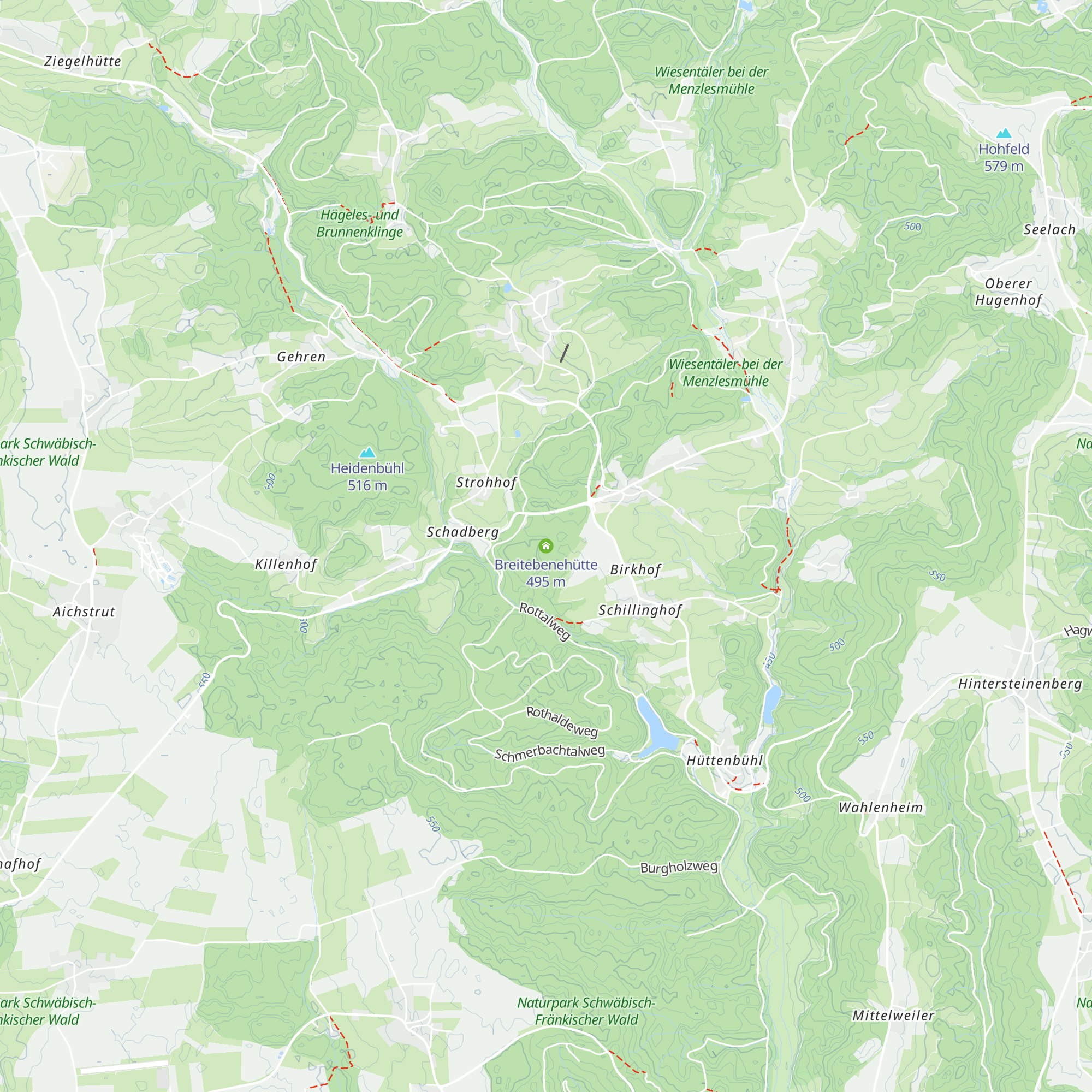 Breitebenehütte map