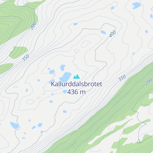 Map of Kallurddalsbrotet