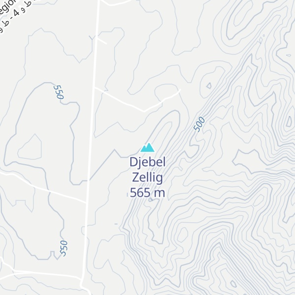 Map of Djebel Zellig