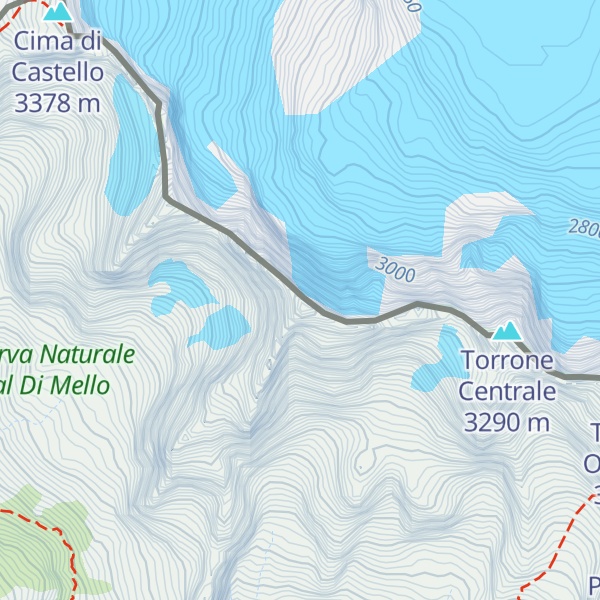 Map of Torrone Occidentale