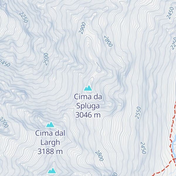 Map of Cima da Splüga