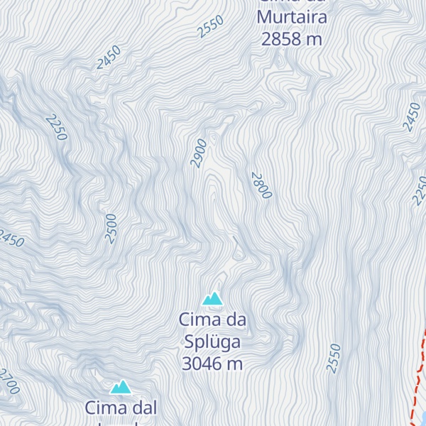 Map of Piz Bregaglia