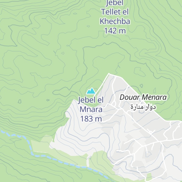 Map of Jebel el Mnara