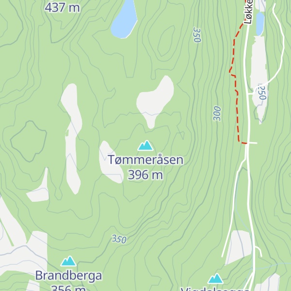 Map of Tømmeråsen