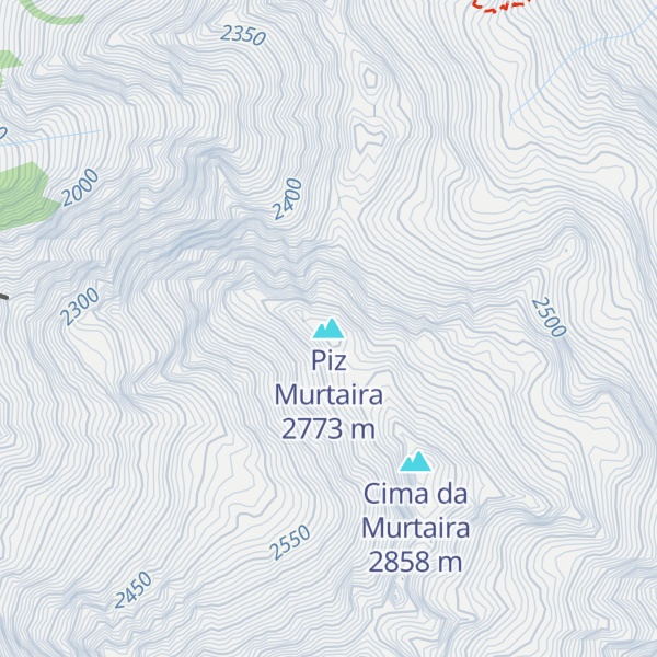 Map of Piz Murtaira