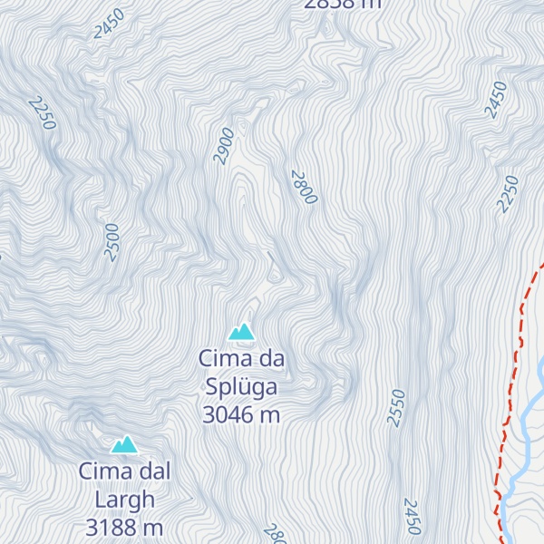 Map of Piz Casaccia