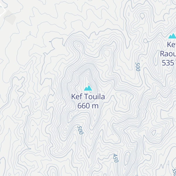 Map of Kef Touila