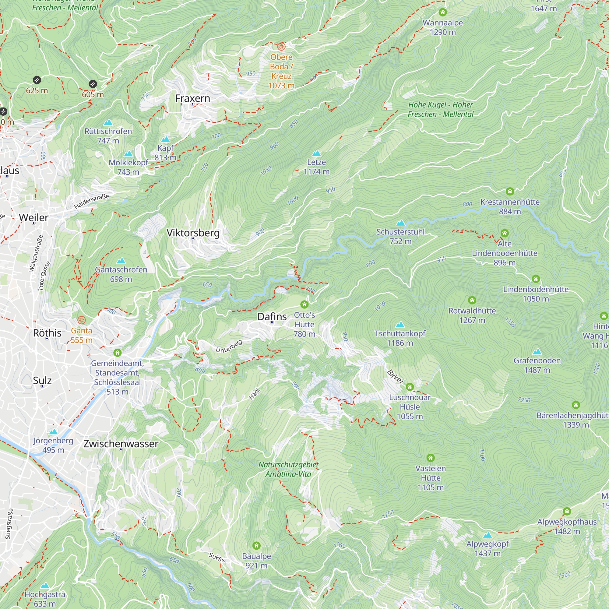 Otto's Hütte map