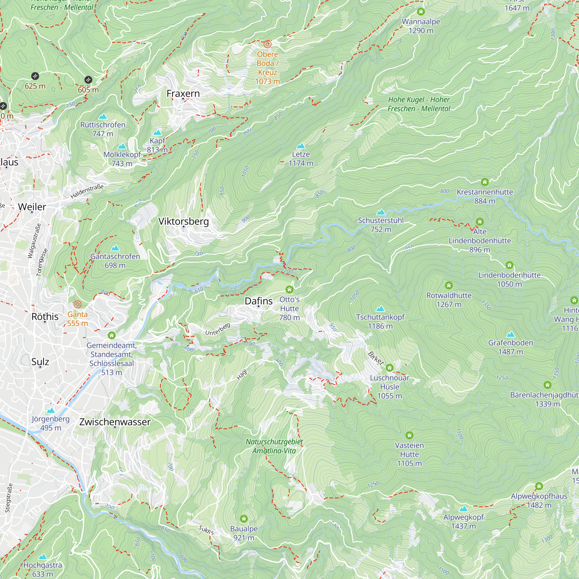Otto's Hütte map