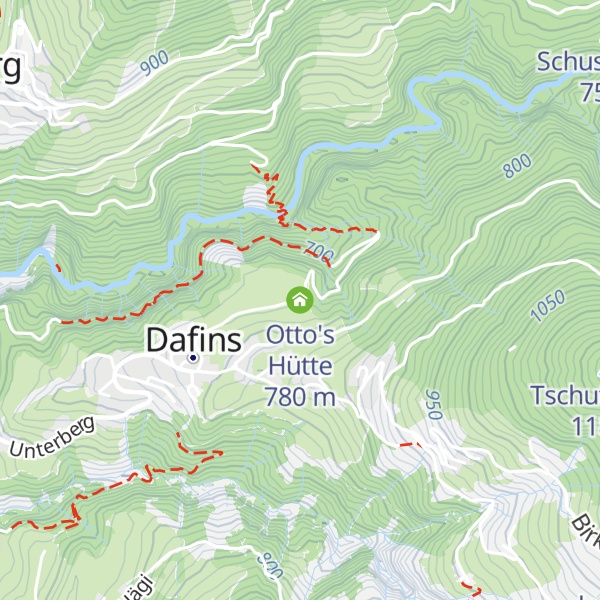 Map of Otto's Hütte
