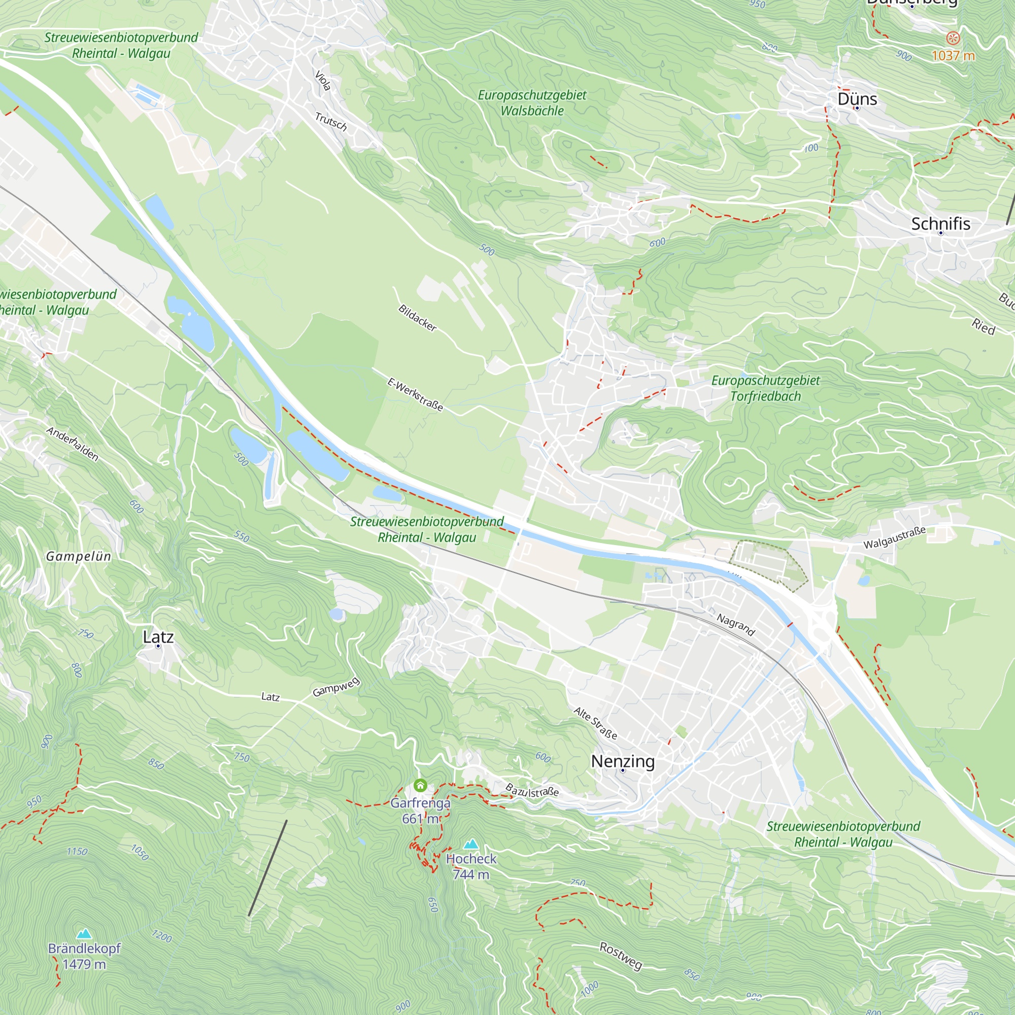 FC Erne Schlins map