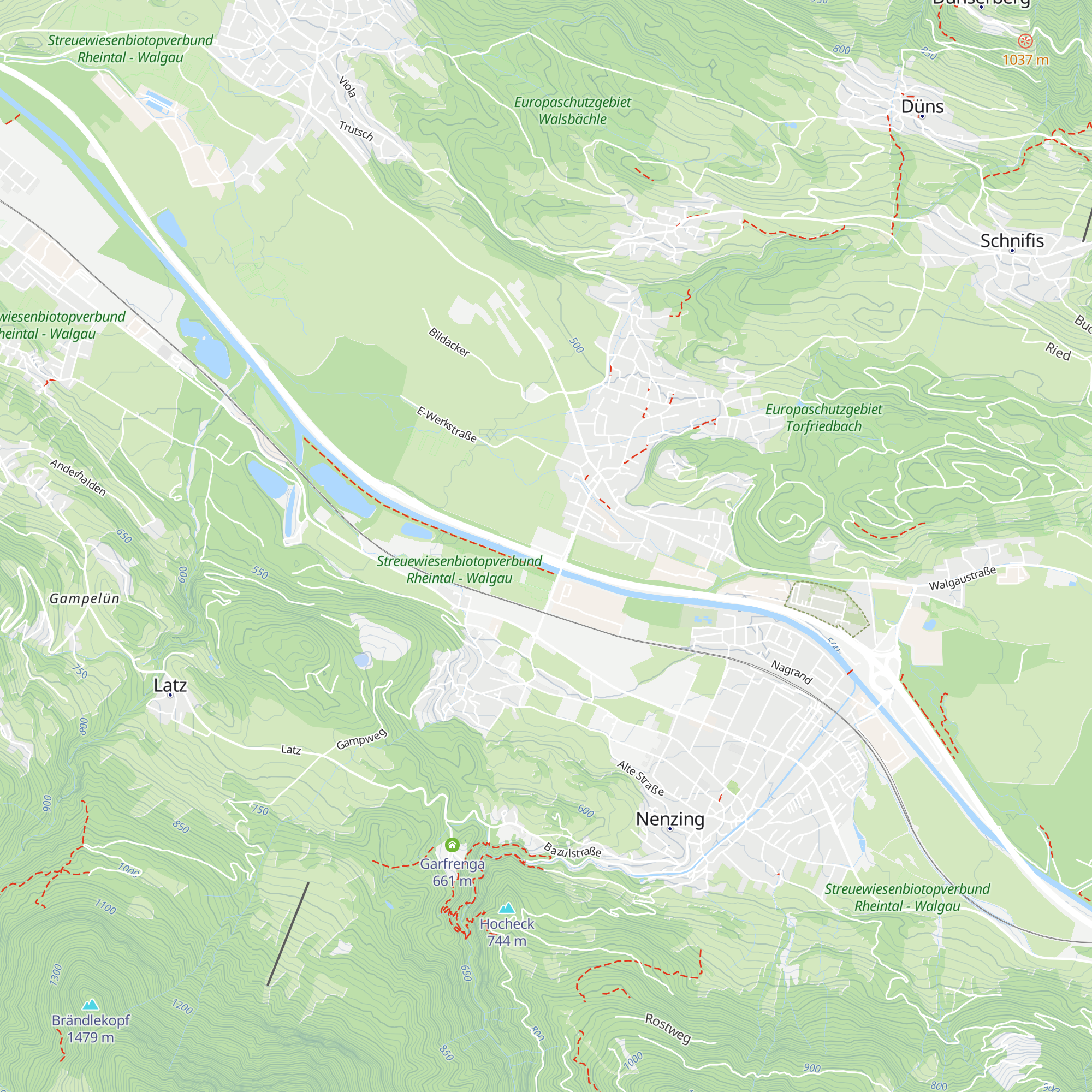 FC Erne Schlins map