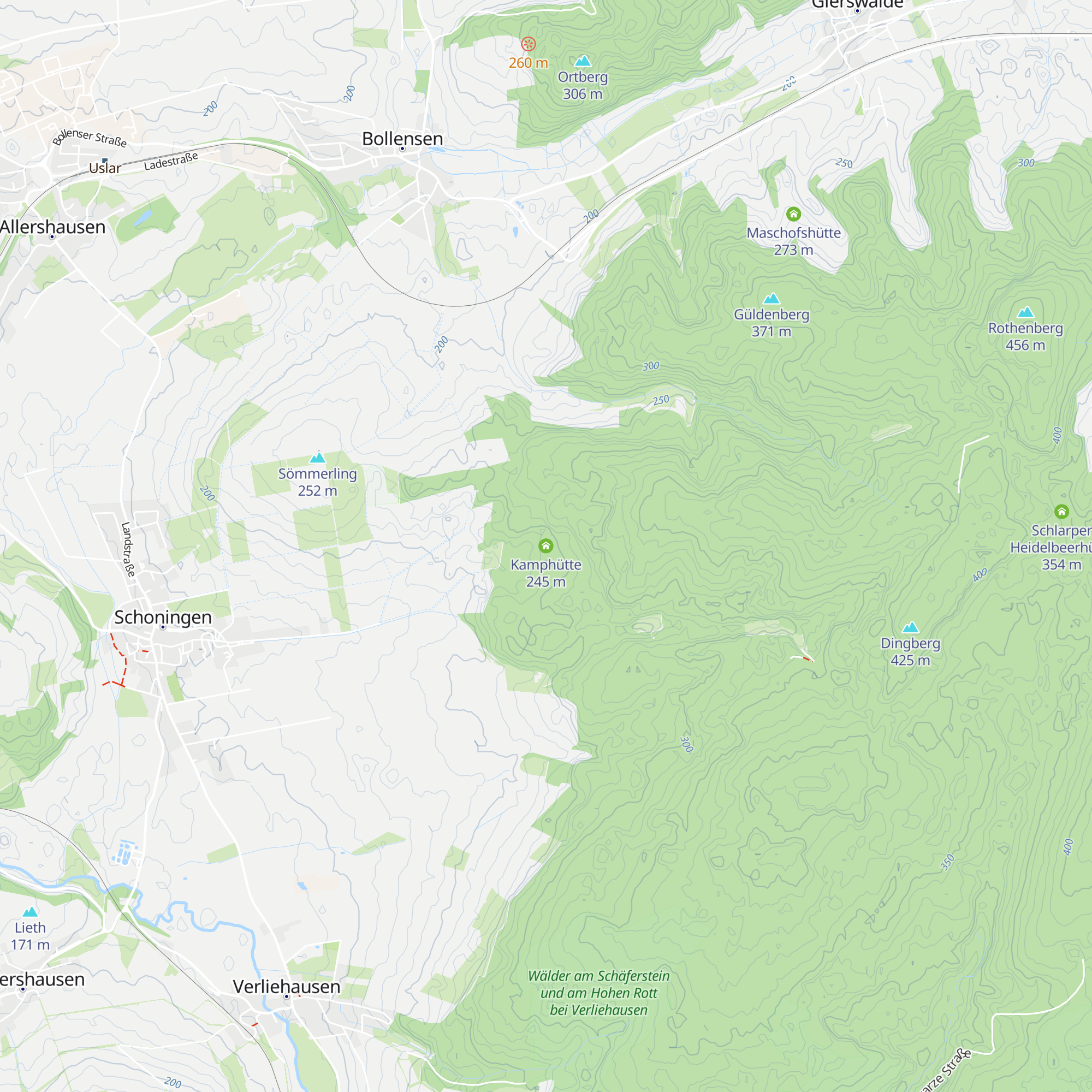 Kamphütte map