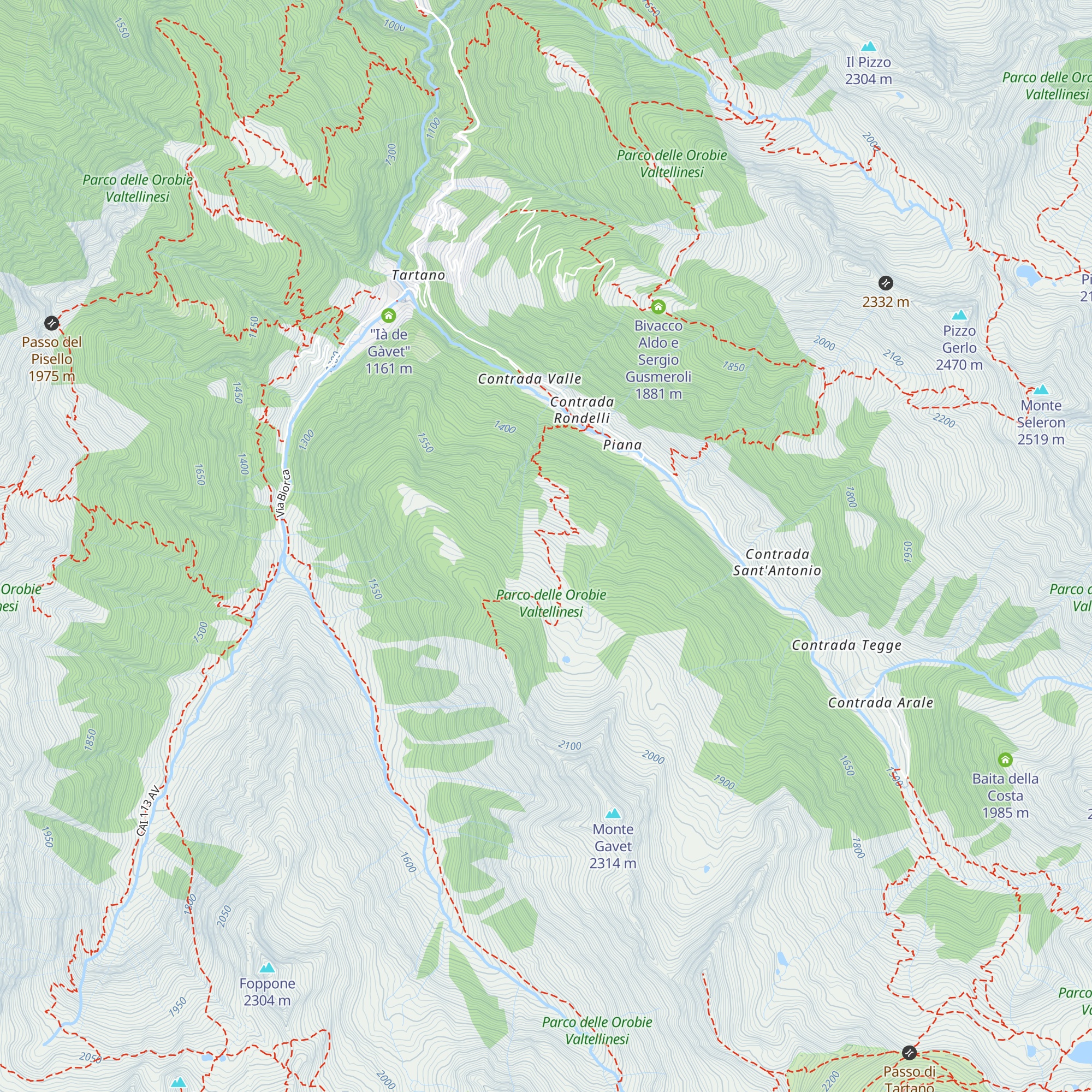 Casera Gavet map