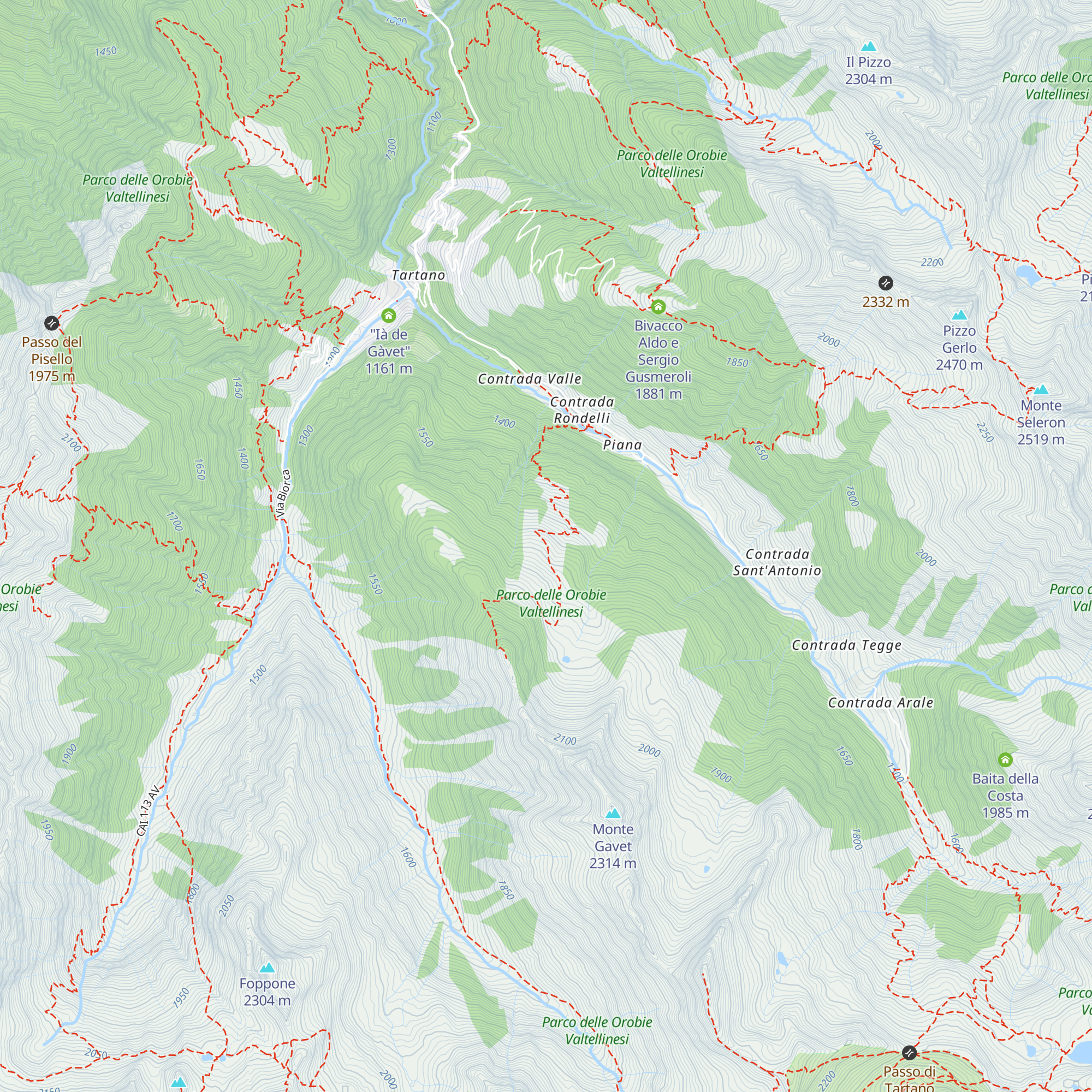 Casera Gavet map