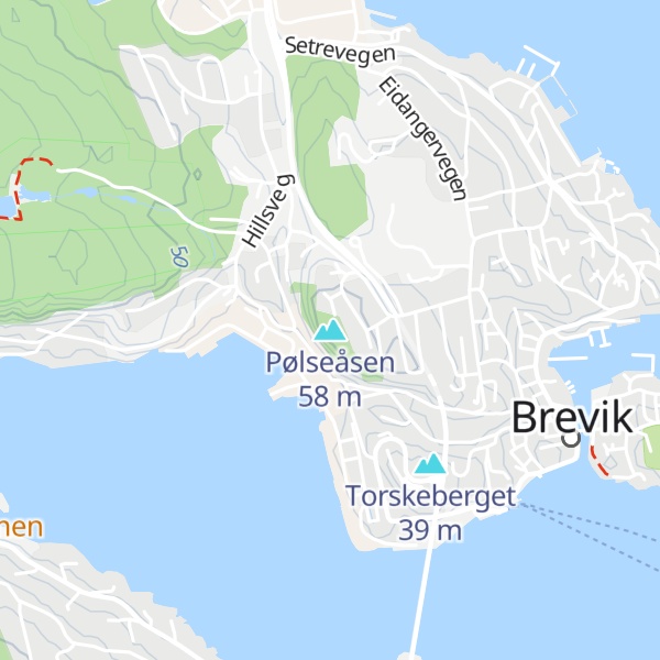 Map of Pølseåsen