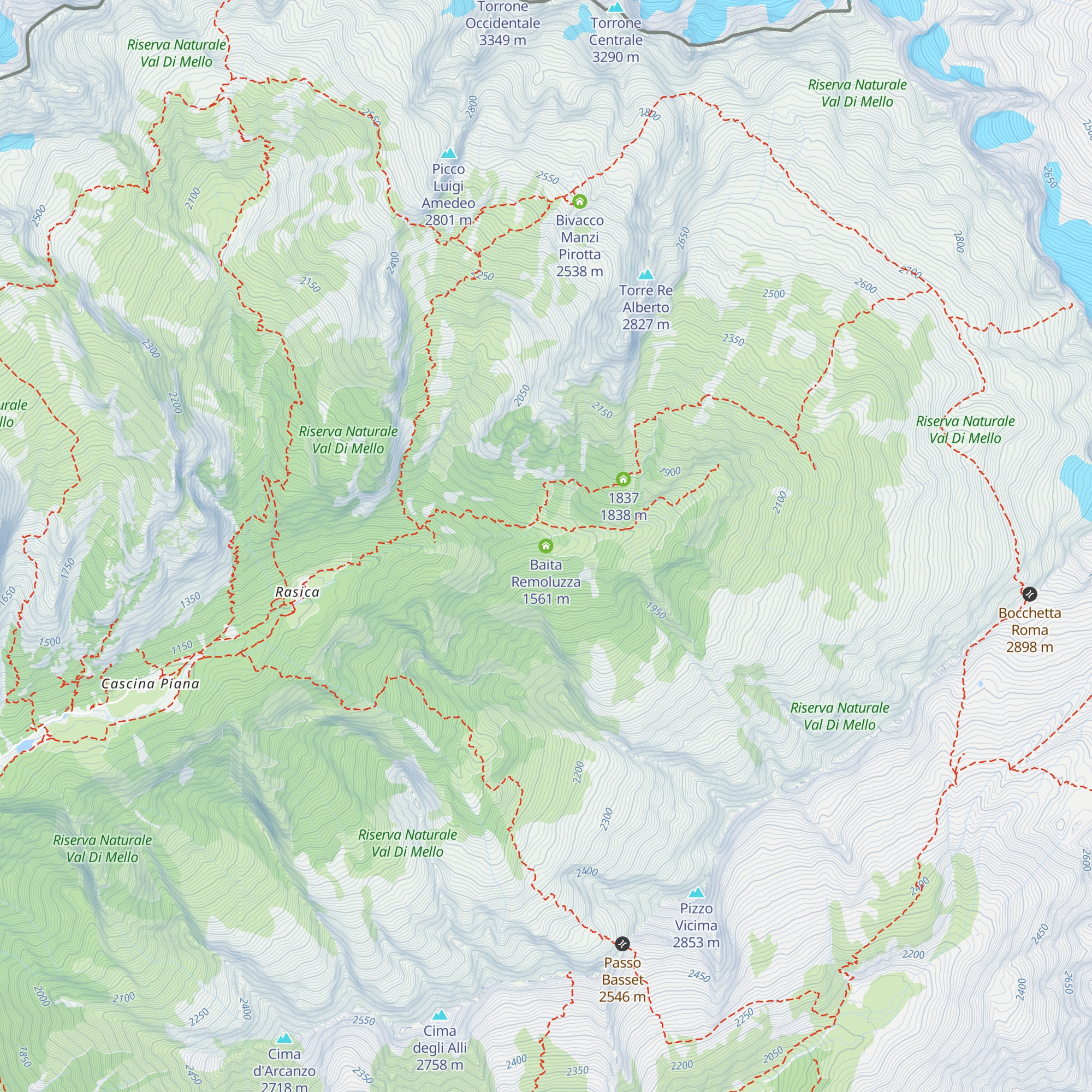 Baita Remoluzza map