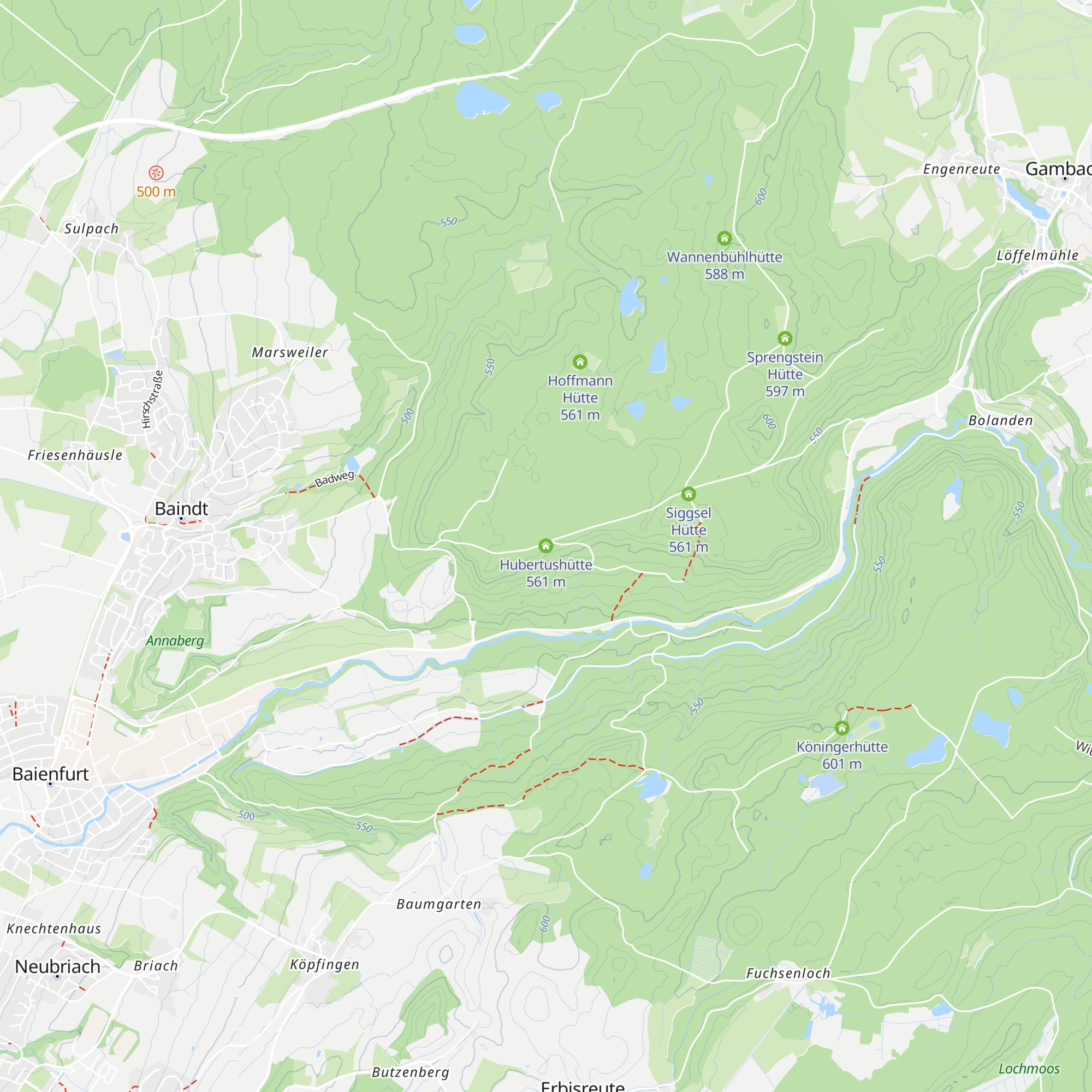 Hubertushütte map
