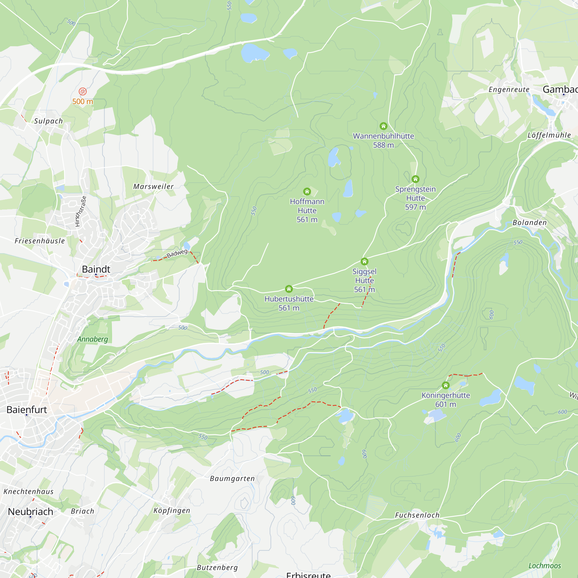 Hubertushütte map