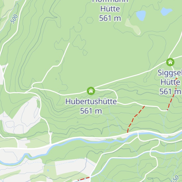 Map of Hubertushütte
