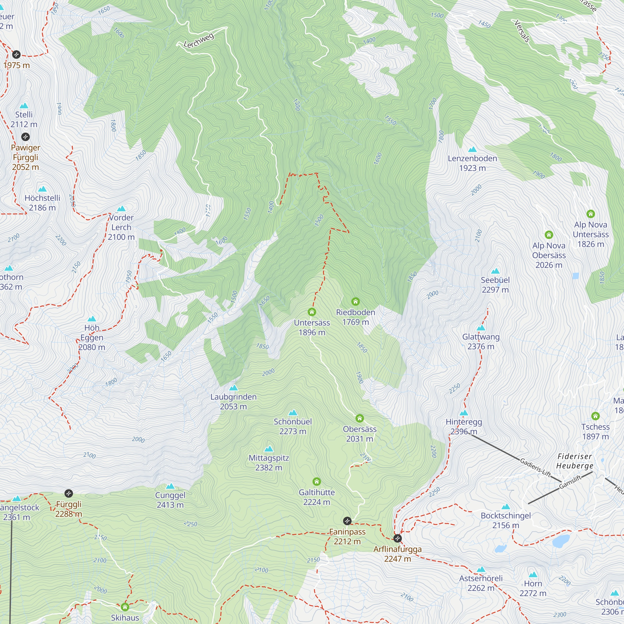 Untersäss map