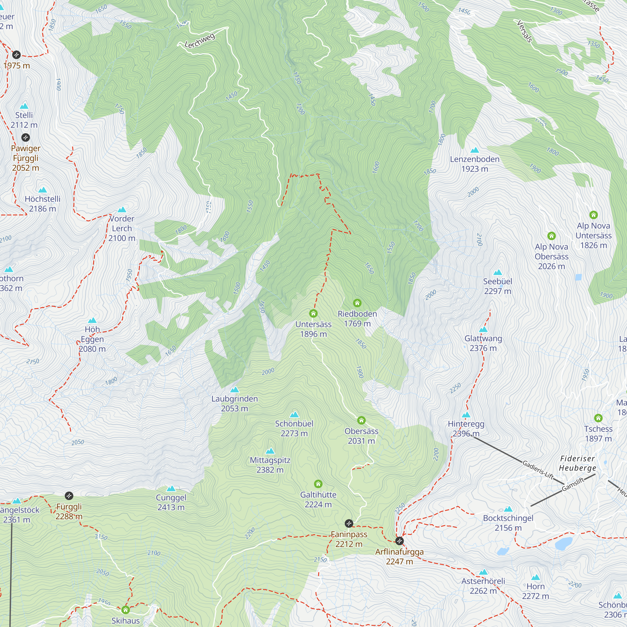 Untersäss map