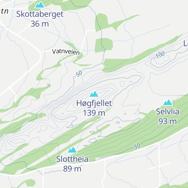 Map of Høgfjellet