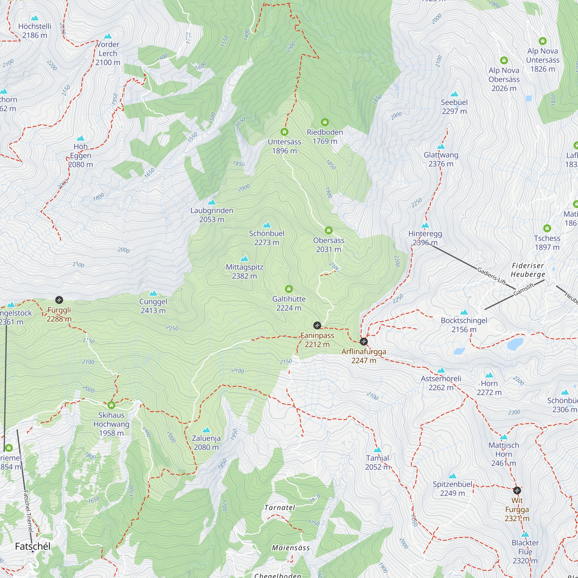 Galtihütte map