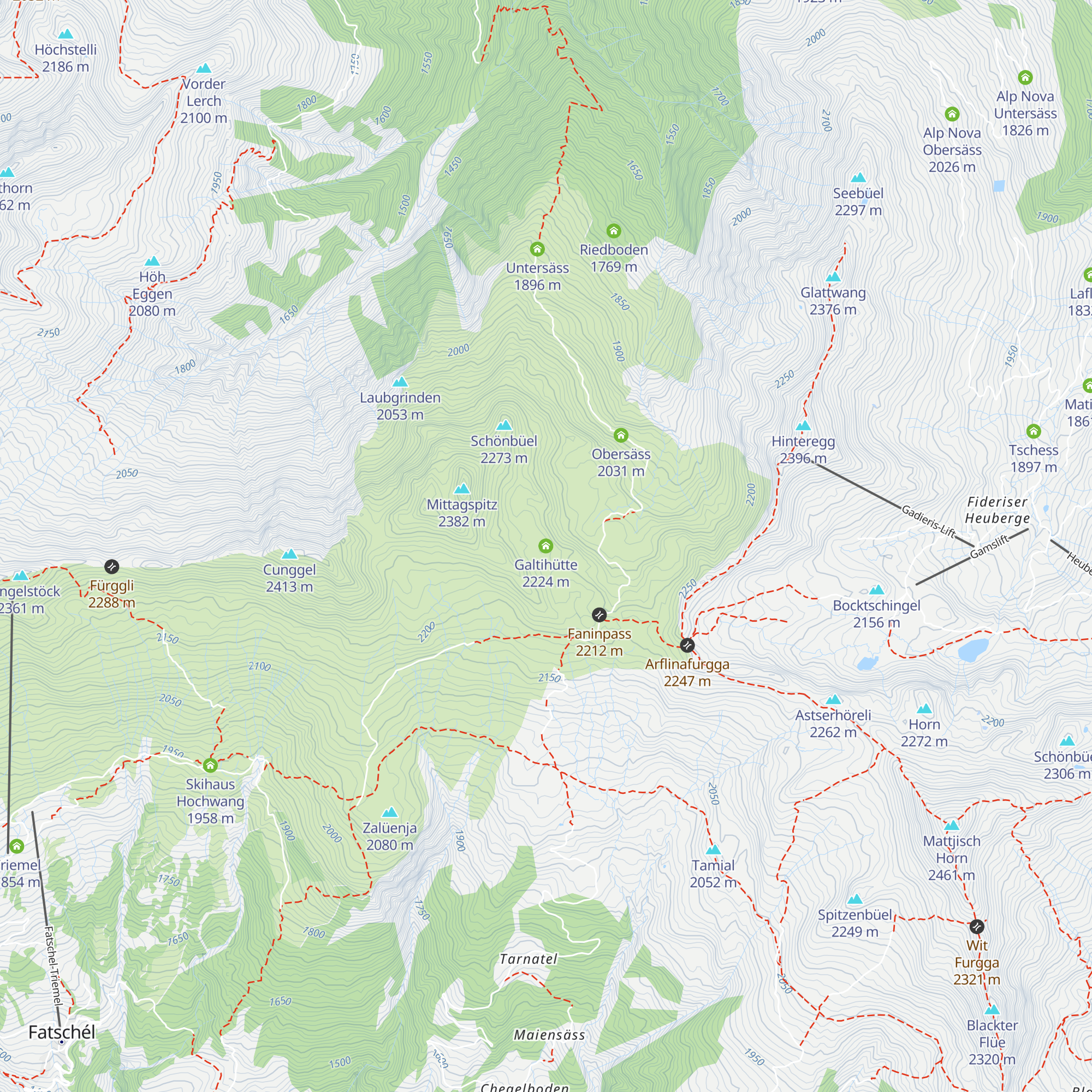 Galtihütte map